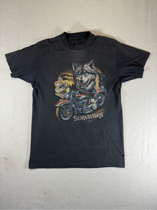 Harley-Davidson Other - Vintage 3D Emblem Harley-Davidson Survivors Shirt 1991 Made in USA Shirt